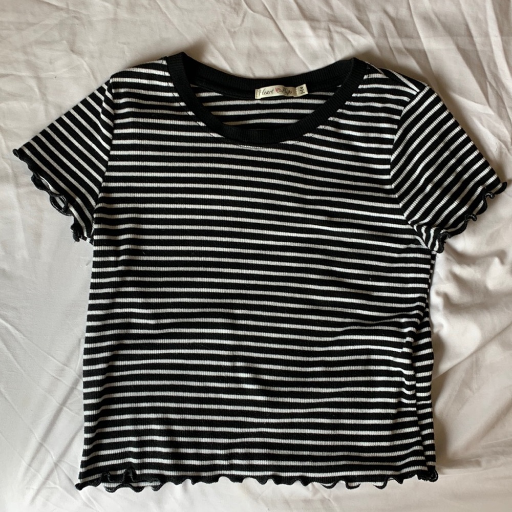 stripped crop top